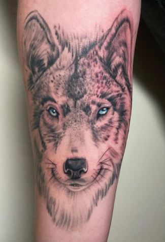 Tattoos - Justin Hammontree Wolf - 143491